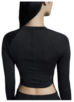 on running top mujer studio long-t crop - 1wf11570553 black
