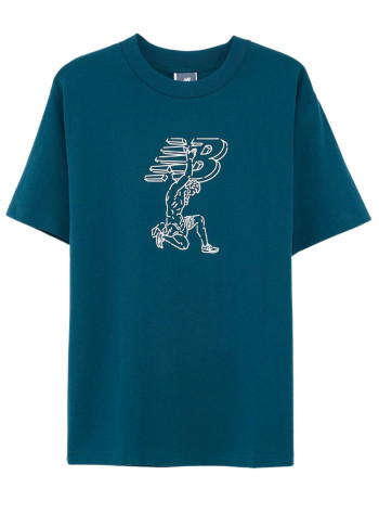 new balance camiseta hombre new balance x debut statue t-shirt - mt51978doe doe