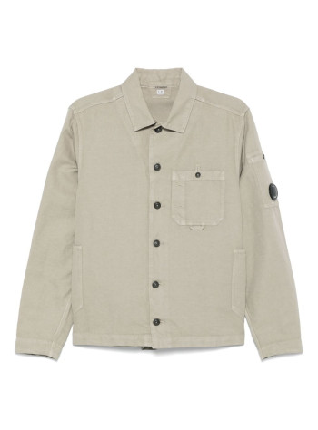 c.p.company outerwear hombre cotton/linen lens overshirt - 18cmos102a006273g 327