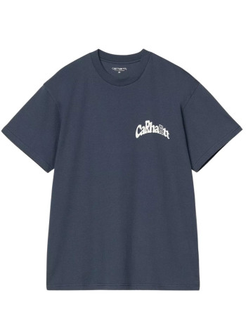 carhartt camiseta hombre s/s logo t-shirt organic cotton single jersey - i034643 2otxx