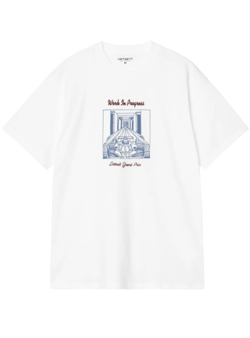 carhartt camiseta hombre s/s racer t-shirt organic cotton single jersey - i034770 02xx