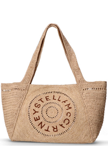 stella mccartney handbag womantote bag eco crochet rafia - 7b0107wp0375 9370