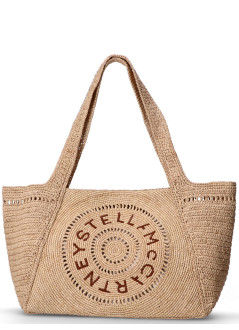 stella mccartney handbag mujer tote bag eco crochet rafia - 7b0107wp0375 9370
