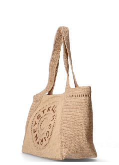 stella mccartney handbag mujer tote bag eco crochet rafia - 7b0107wp0375 9370