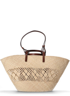 stella mccartney handbag mujer large basket eco iraca palm - 7b0166wp0593 9370