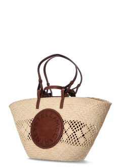 stella mccartney handbag mujer large basket eco iraca palm - 7b0166wp0593 9370