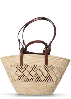 stella mccartney handbag mujer small basket eco iraca palm - 7b0167wp0593 9370