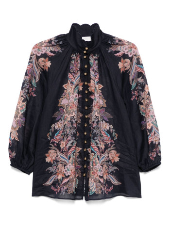 zimmermann t-shirt womanrhiannon billow blouse - 4273tss251 navmltpai
