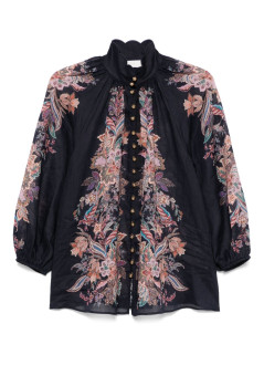 zimmermann t-shirt womanrhiannon billow blouse - 4273tss251 navmltpai