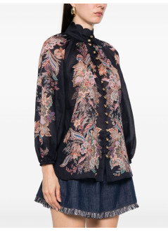 zimmermann t-shirt womanrhiannon billow blouse - 4273tss251 navmltpai