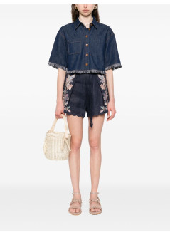 zimmermann short pant womanrhiannon tuck short - 4558ass251 navmltpai
