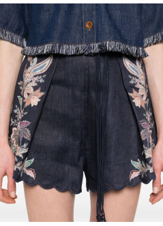 zimmermann short pant womanrhiannon tuck short - 4558ass251 navmltpai