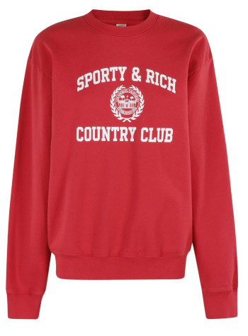 sporty & rich sweater womanvarsity crest crewneck - st071606218re15 182