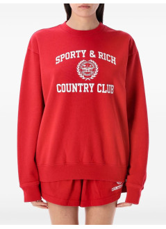sporty & rich sudadera mujer varsity crest crewneck - st071606218re15 182