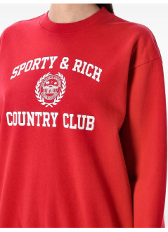 sporty & rich sudadera mujer varsity crest crewneck - st071606218re15 182