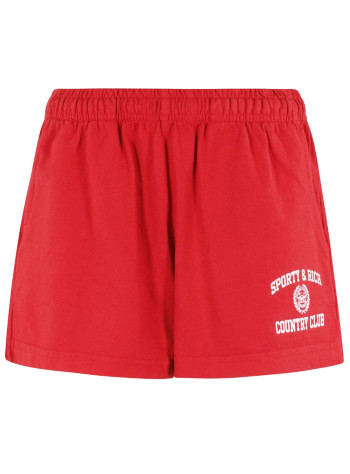 sporty & rich short pant womanvarsity crest disco short - sh037606218re15 182