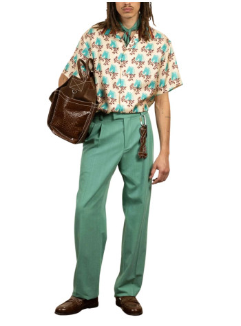 drôle de monsieur pantalon hombre le pantalon golfeur panama - gbp165co182em emeraude 2
