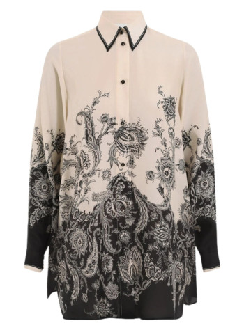 zimmermann shirt womanrhiannon relaxed shirt - 9923tss251 crmblkflo
