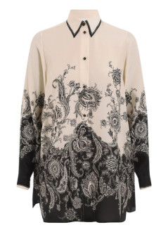 zimmermann shirt womanrhiannon relaxed shirt - 9923tss251 crmblkflo