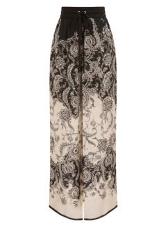 zimmermann pant  womanrhiannon relaxed pant - 3254pss251 crmblkflo