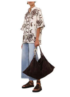 zimmermann t-shirt womanascension embroidered shirt - 3287tss253 ivch