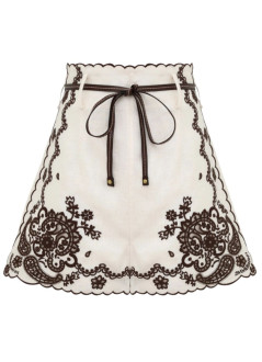 zimmermann short pant womanascension embroidered short - 3289ass253 ivch