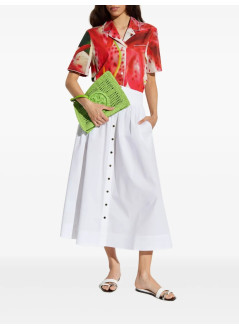 tory burch camiseria mujer lily cotton camp shirt - 170957651 651