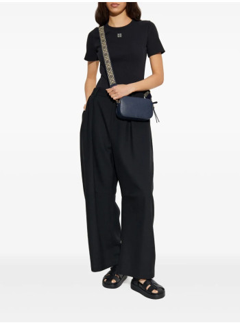 tory burch top womancotton rib logo tee - 170886002 002 2