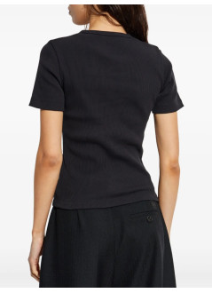 tory burch top mujer cotton rib logo tee - 170886002 002