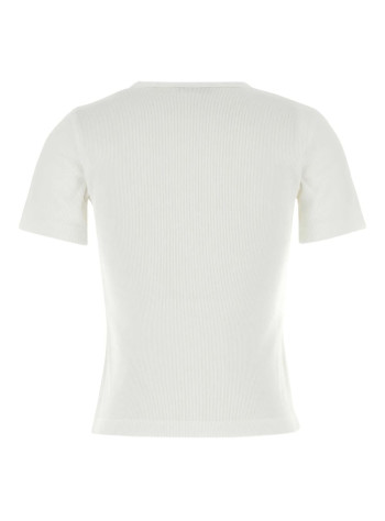 tory burch top womancotton rib logo tee - 170886047 047 2