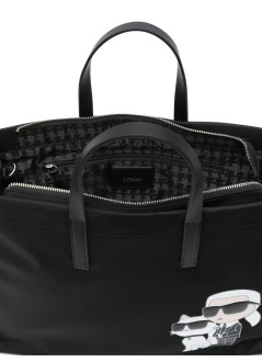 karl lagerfeld crossbody womank/ikonik 2.0 nylon lg cb tote - 240w3074 a999