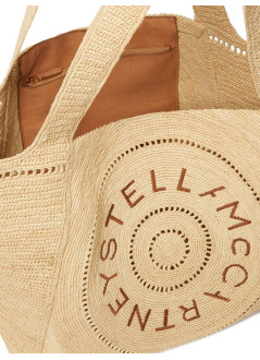 stella mccartney handbag mujer tote eco crochet rafia - 7b0084wp0375 9370