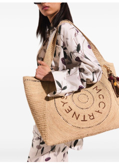 stella mccartney handbag mujer tote eco crochet rafia - 7b0084wp0375 9370