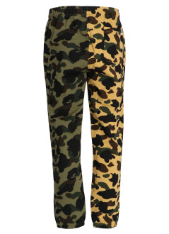 bape pant  man1st camo separate regular fit sweat pants m - 001ptl301008m multi