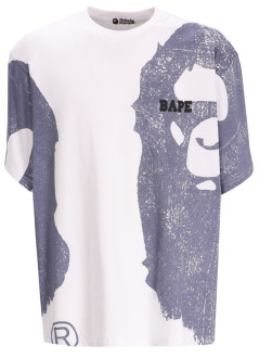 bape camiseta hombre water print college relaxed fit tee m - 001csl301339m white