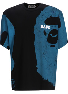 bape camiseta hombre water print college relaxed fit tee m - 001csl301339m black