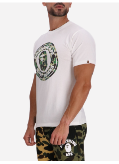 bape t-shirt manabc camo busy works tee m - 001tel301006m white x green