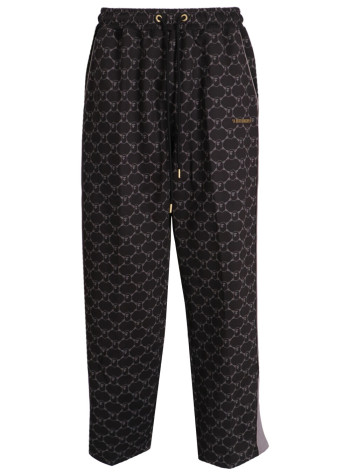 bape pant  mancollege monogram relaxed fit pants m - 001ptl301311m black