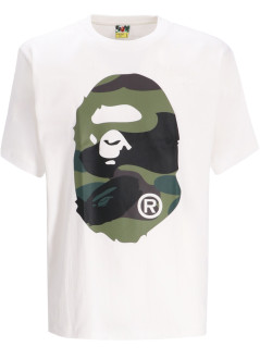 bape camiseta hombre giant 1st camo big ape head tee m - 001tel301015m white x green