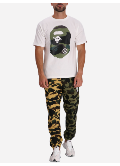 bape camiseta hombre giant 1st camo big ape head tee m - 001tel301015m white x green