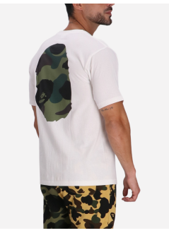 bape camiseta hombre giant 1st camo big ape head tee m - 001tel301015m white x green