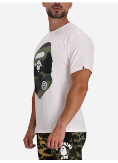 bape camiseta hombre giant 1st camo big ape head tee m - 001tel301015m white x green