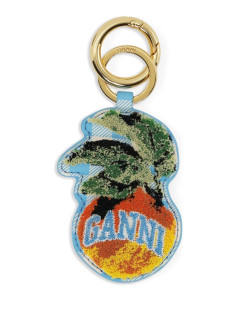 ganni llaveros unisex apple keyring velvet - a6781 693