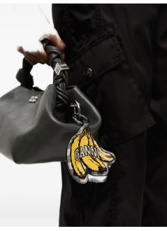 ganni llaveros unisex banana keyring velvet - a6812 099