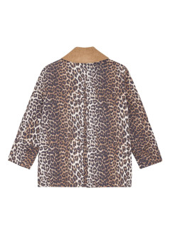 ganni outerwear mujer printed canvas midi jacket - w0391 859