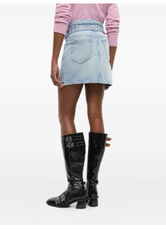 ganni skirt womansoft rigid denim mini skirt - j1744 564