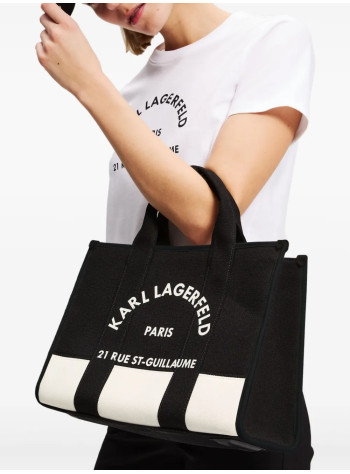karl lagerfeld crossbody mujer k rsg square md tote col blk - a3w50025 1ug 2