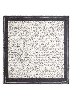 karl lagerfeld neckwear womank essential scribble mdl scarf - a3w33052 b09
