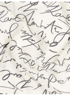 karl lagerfeld neckwear womank essential scribble mdl scarf - a3w33052 b09