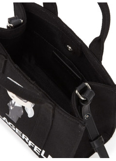 karl lagerfeld crossbody womanikon square mini e w tote - a3w50109 999